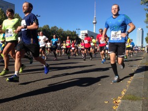 Teilnehmer beim Marathon in Berlin