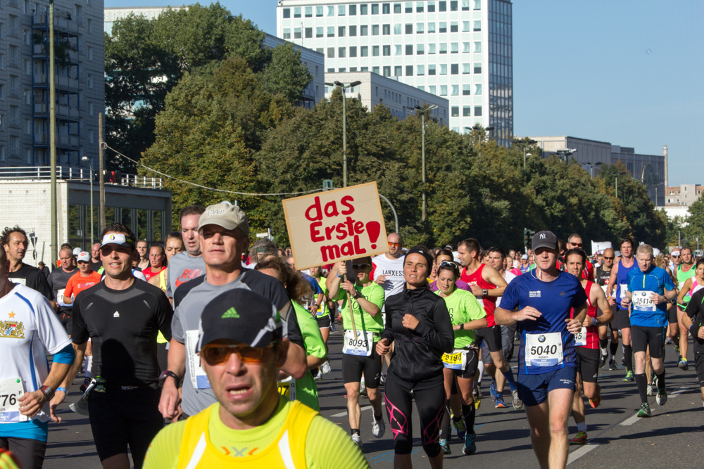 Das erste mal (Anfeuern beim 40. Berlin Marathon)